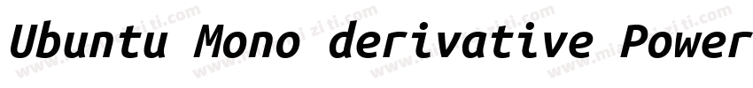 Ubuntu Mono derivative Powerline字体转换